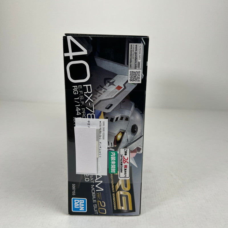 【中古品】 内装未開封 RG RX-78-2　ガンダムver2.0 ガンプラ プラモ プラモデル ※箱傷みあり 058-260814-io-39-fuzh 万代Net店