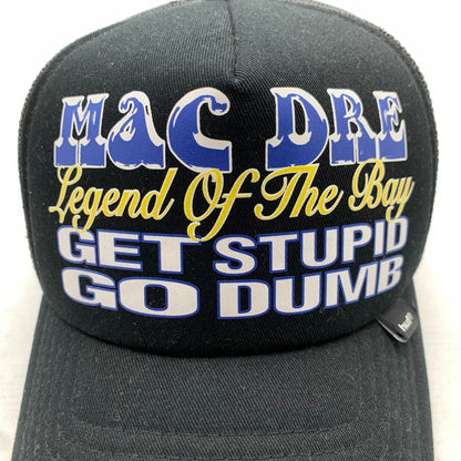 【中古品】【メンズ】 HUF×MAC DRE TRUCKER HAT ハフ x マックドレ トラッカーハット キャップ BLACK メッシュ 帽子 ※毛の付着あり 185-260811-io-49-fuzh カラー：ブラック 万代Net店