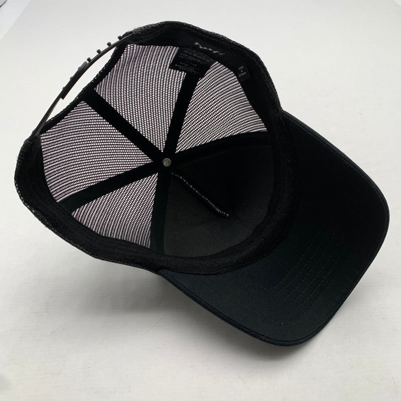 【中古品】【メンズ】 HUF×MAC DRE TRUCKER HAT ハフ x マックドレ トラッカーハット キャップ BLACK メッシュ 帽子 ※毛の付着あり 185-260811-io-49-fuzh カラー：ブラック 万代Net店