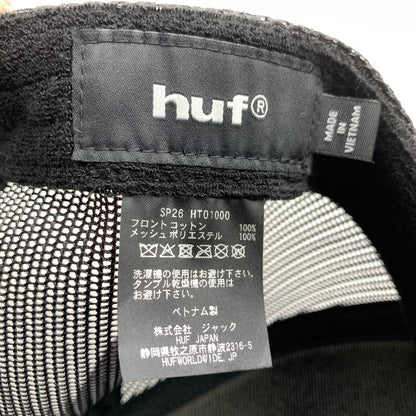 【中古品】【メンズ】 HUF×MAC DRE TRUCKER HAT ハフ x マックドレ トラッカーハット キャップ BLACK メッシュ 帽子 ※毛の付着あり 185-260811-io-49-fuzh カラー：ブラック 万代Net店