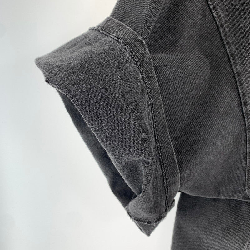 【中古品】【メンズ】 HUF ハフ CLASSIC ARCH WIDE CREW 半袖 Tシャツ トップス 古着 142-260622-mh-06-fuzh サイズ：XL カラー：インクブラック 万代Net店
