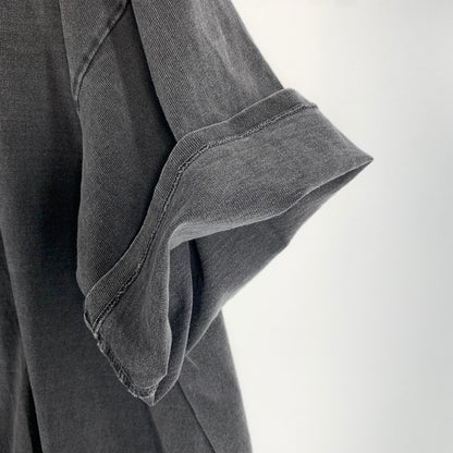 【中古品】【メンズ】 HUF ハフ CLASSIC ARCH WIDE CREW 半袖 Tシャツ トップス 古着 142-260622-mh-06-fuzh サイズ：XL カラー：インクブラック 万代Net店