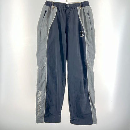 【中古品】【メンズ】 HUF ハフ ANTHEM TRACK PANT ナイロン トラックパンツ 153-260705-nm-08-fuzh サイズ：L カラー：ブラック/グレー 万代Net店