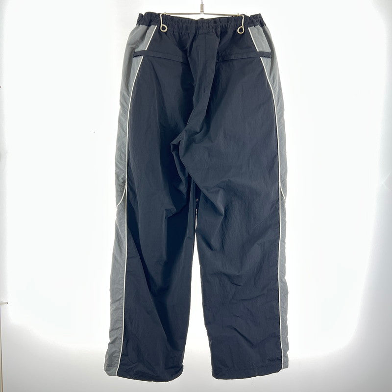 【中古品】【メンズ】 HUF ハフ ANTHEM TRACK PANT ナイロン トラックパンツ 153-260705-nm-08-fuzh サイズ：L カラー：ブラック/グレー 万代Net店