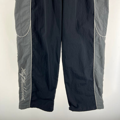 【中古品】【メンズ】 HUF ハフ ANTHEM TRACK PANT ナイロン トラックパンツ 153-260705-nm-08-fuzh サイズ：L カラー：ブラック/グレー 万代Net店