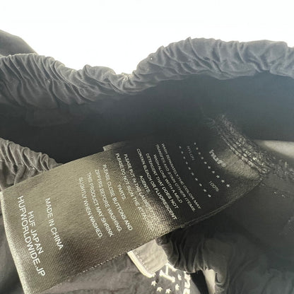 【中古品】【メンズ】 HUF ハフ ANTHEM TRACK PANT ナイロン トラックパンツ 153-260705-nm-08-fuzh サイズ：L カラー：ブラック/グレー 万代Net店