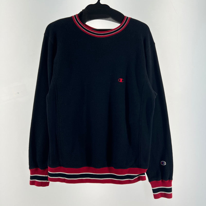 【中古品】【メンズ】 CHAMPION チャンピオン SWEAT PARKA BLACK スウェットパーカー スウェット トレーナー 青タグ SIZE:M ※毛玉・使用感有 148-260919-io-11-fuzh カラー：ブラック 万代Net店
