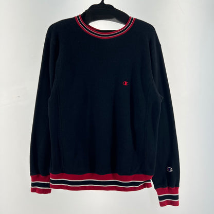 【中古品】【メンズ】 CHAMPION チャンピオン SWEAT PARKA BLACK スウェットパーカー スウェット トレーナー 青タグ SIZE:M ※毛玉・使用感有 148-260919-io-11-fuzh カラー：ブラック 万代Net店