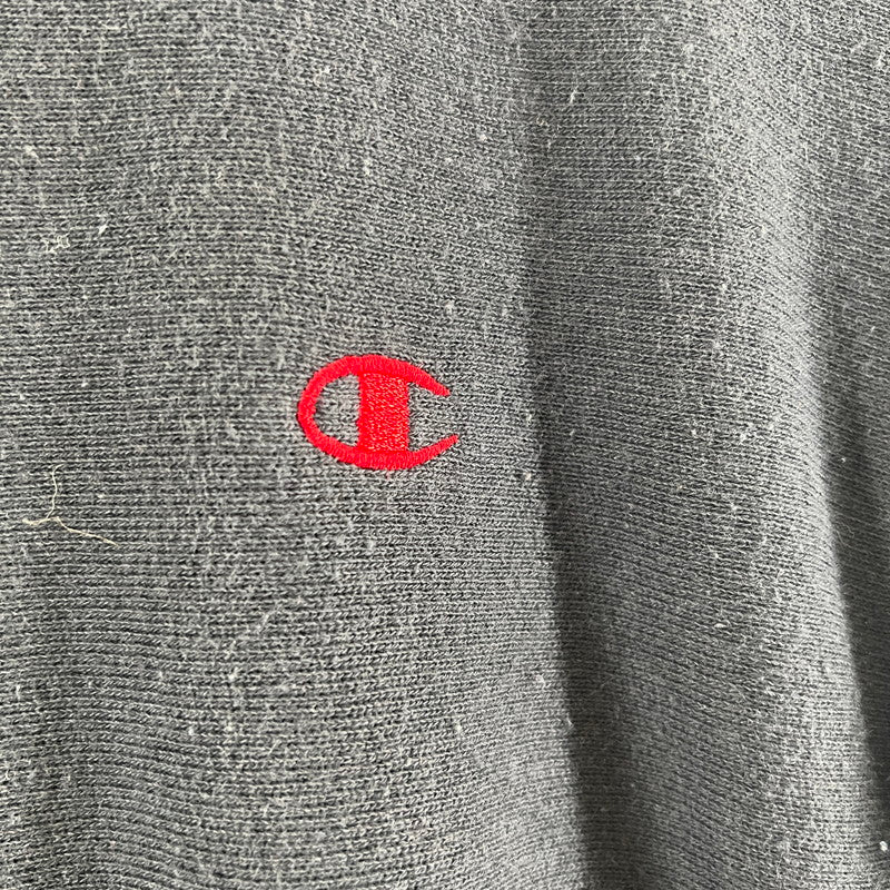 【中古品】【メンズ】 CHAMPION チャンピオン SWEAT PARKA BLACK スウェットパーカー スウェット トレーナー 青タグ SIZE:M ※毛玉・使用感有 148-260919-io-11-fuzh カラー：ブラック 万代Net店