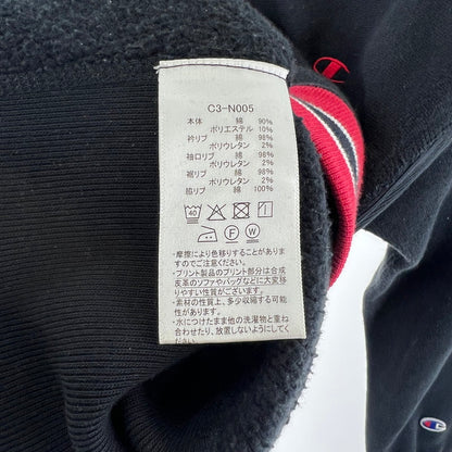 【中古品】【メンズ】 CHAMPION チャンピオン SWEAT PARKA BLACK スウェットパーカー スウェット トレーナー 青タグ SIZE:M ※毛玉・使用感有 148-260919-io-11-fuzh カラー：ブラック 万代Net店
