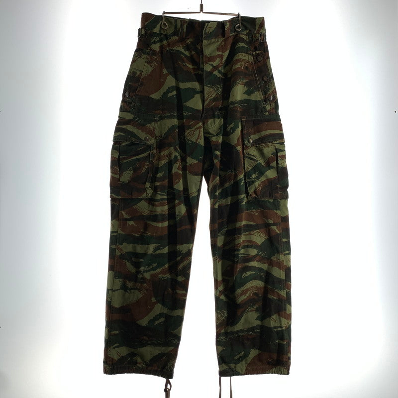 【中古品】【メンズ】 フランス軍 リザードカモパラトルーパーパンツ カモ柄 古着 156-260803-ny-09-fuzh サイズ：21 カラー：カーキ 万代Net店