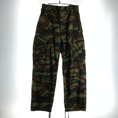 【中古品】【メンズ】 フランス軍 リザードカモパラトルーパーパンツ カモ柄 古着 156-260803-ny-09-fuzh サイズ：21 カラー：カーキ 万代Net店