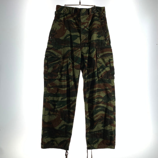 【中古品】【メンズ】 フランス軍 リザードカモパラトルーパーパンツ カモ柄 古着 156-260803-ny-09-fuzh サイズ：21 カラー：カーキ 万代Net店