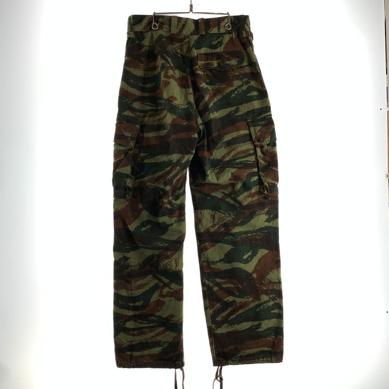 【中古品】【メンズ】 フランス軍 リザードカモパラトルーパーパンツ カモ柄 古着 156-260803-ny-09-fuzh サイズ：21 カラー：カーキ 万代Net店