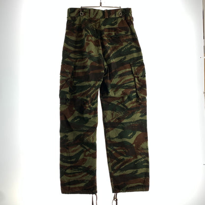 【中古品】【メンズ】 フランス軍 リザードカモパラトルーパーパンツ カモ柄 古着 156-260803-ny-09-fuzh サイズ：21 カラー：カーキ 万代Net店