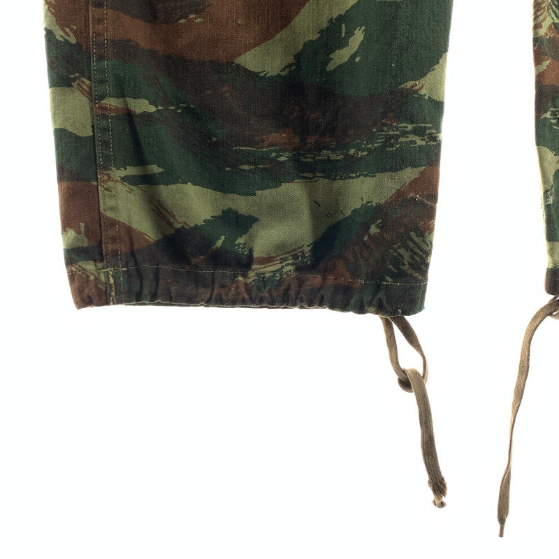 【中古品】【メンズ】 フランス軍 リザードカモパラトルーパーパンツ カモ柄 古着 156-260803-ny-09-fuzh サイズ：21 カラー：カーキ 万代Net店