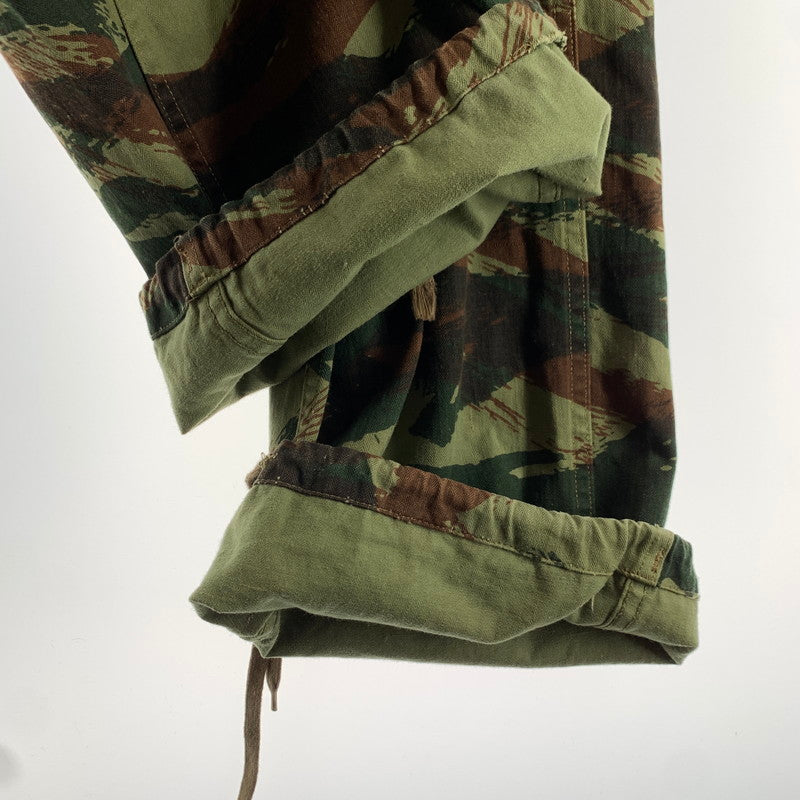 【中古品】【メンズ】 フランス軍 リザードカモパラトルーパーパンツ カモ柄 古着 156-260803-ny-09-fuzh サイズ：21 カラー：カーキ 万代Net店