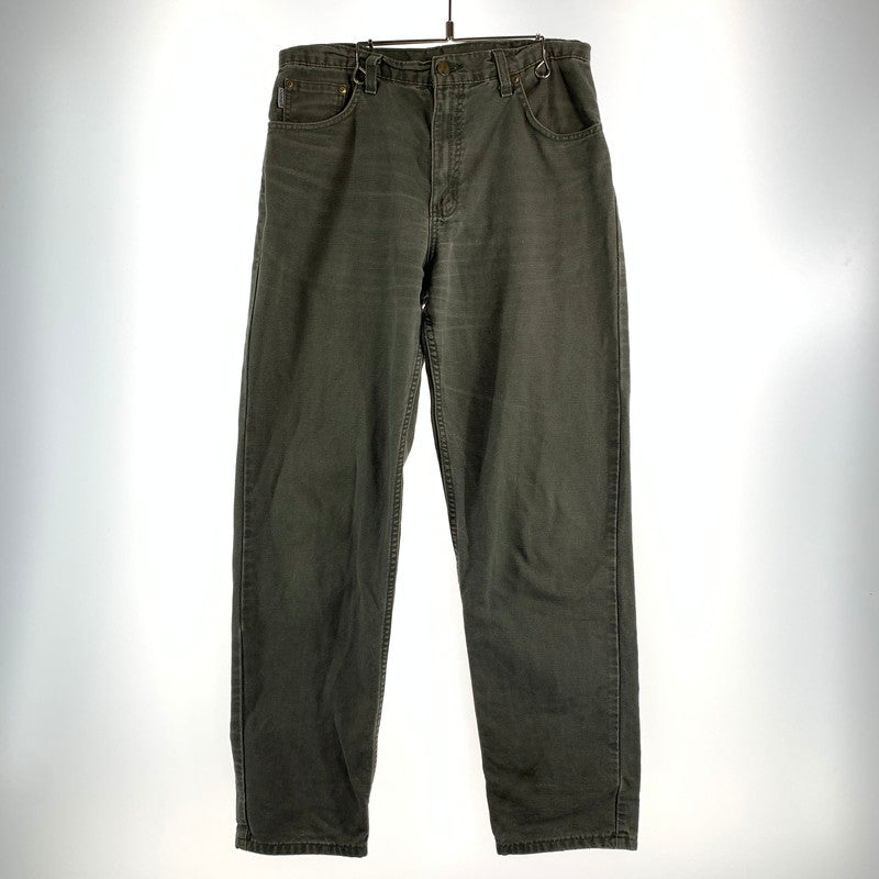 【中古品】【メンズ】 CARHARTT カーハート DENIM PANTS デニム パンツ ボトムス 古着 156-260622-mh-10-fuzh サイズ：不明 カラー：カーキ 万代Net店