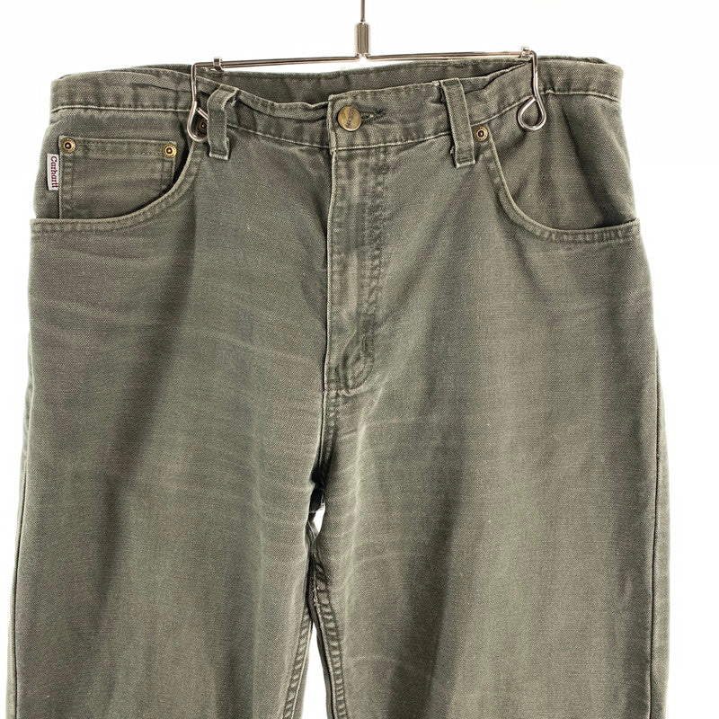 【中古品】【メンズ】 CARHARTT カーハート DENIM PANTS デニム パンツ ボトムス 古着 156-260622-mh-10-fuzh サイズ：不明 カラー：カーキ 万代Net店