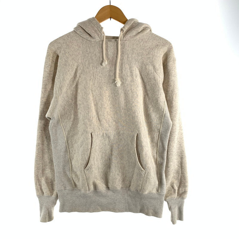 【中古品】【メンズ】 CHAMPION チャンピオン TRUE TO ARCHIVES PULLOVER HOODIE 復刻 リバースウィーブ プルオーバー アフターフーデッド パーカー トップス 古着 145-260622-mh-02-fuzh サイズ：S カラー：杢グレー 万代Net店
