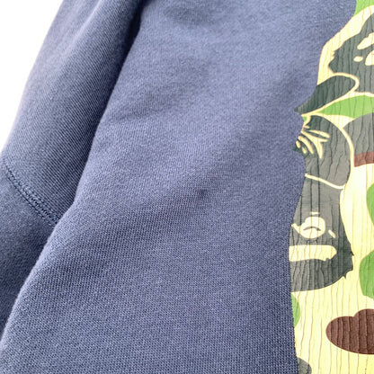 【中古品】【メンズ】 BAPE×SEAN WOTHERSPOON 4WAY CREWNECK クルーネック スウェット トレーナー NAVY.GRAY SIZE:2XL ※シミ・プリントひび割れ有 142-260719-io-08-fuzh 万代Net店
