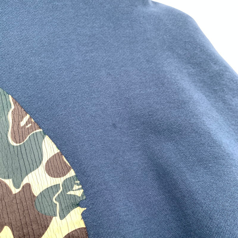 【中古品】【メンズ】 BAPE×SEAN WOTHERSPOON 4WAY CREWNECK クルーネック スウェット トレーナー NAVY.GRAY SIZE:2XL ※シミ・プリントひび割れ有 142-260719-io-08-fuzh 万代Net店