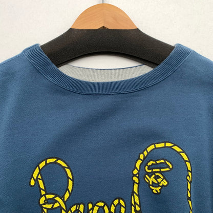 【中古品】【メンズ】 BAPE×SEAN WOTHERSPOON 4WAY CREWNECK クルーネック スウェット トレーナー NAVY.GRAY SIZE:2XL ※シミ・プリントひび割れ有 142-260719-io-08-fuzh 万代Net店