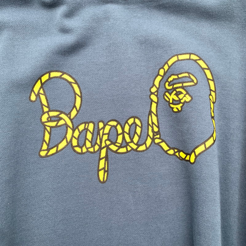 【中古品】【メンズ】 BAPE×SEAN WOTHERSPOON 4WAY CREWNECK クルーネック スウェット トレーナー NAVY.GRAY SIZE:2XL ※シミ・プリントひび割れ有 142-260719-io-08-fuzh 万代Net店