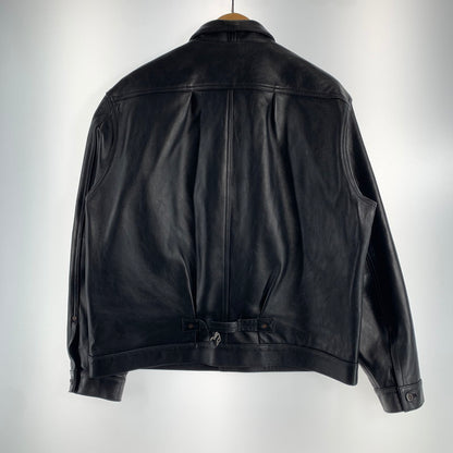 【中古品】【メンズ】 SCHOTT ショット 782-5950015 SHEEP LEATHER 1ST TRACKER JACKET シープ レザー ファースト トラッカー ジャケット アウター 古着 145-260622-mh-01-fuzh サイズ：L カラー：ブラック 万代Net店