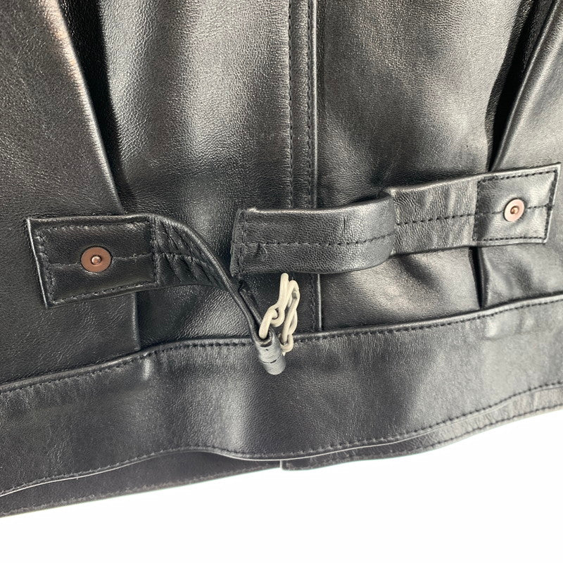 【中古品】【メンズ】 SCHOTT ショット 782-5950015 SHEEP LEATHER 1ST TRACKER JACKET シープ レザー ファースト トラッカー ジャケット アウター 古着 145-260622-mh-01-fuzh サイズ：L カラー：ブラック 万代Net店