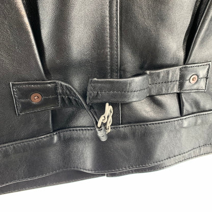 【中古品】【メンズ】 SCHOTT ショット 782-5950015 SHEEP LEATHER 1ST TRACKER JACKET シープ レザー ファースト トラッカー ジャケット アウター 古着 145-260622-mh-01-fuzh サイズ：L カラー：ブラック 万代Net店