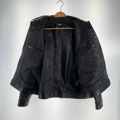 【中古品】【メンズ】 SCHOTT ショット 782-5950015 SHEEP LEATHER 1ST TRACKER JACKET シープ レザー ファースト トラッカー ジャケット アウター 古着 145-260622-mh-01-fuzh サイズ：L カラー：ブラック 万代Net店