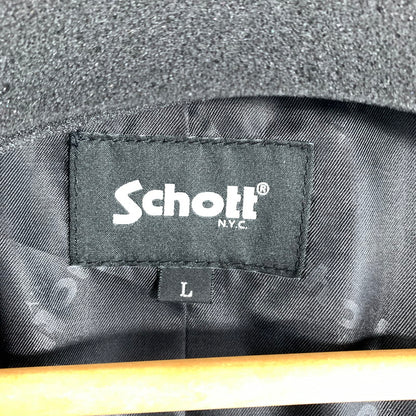 【中古品】【メンズ】 SCHOTT ショット 782-5950015 SHEEP LEATHER 1ST TRACKER JACKET シープ レザー ファースト トラッカー ジャケット アウター 古着 145-260622-mh-01-fuzh サイズ：L カラー：ブラック 万代Net店