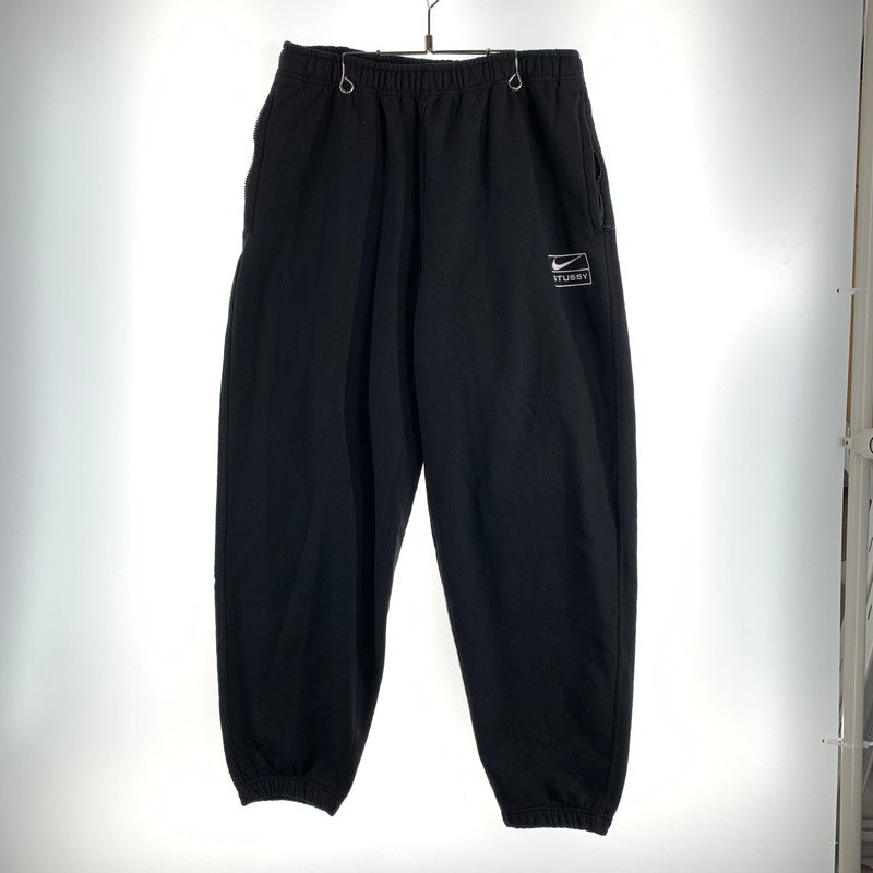 【中古品】【メンズ】 STUSSY × NIKE ステューシー ナイキ FN5235-010 STONE WASHED FLEECE PANT スウェット パンツ ボトムス 古着 153-260622-mh-09-fuzh サイズ：L カラー：ブラック 万代Net店