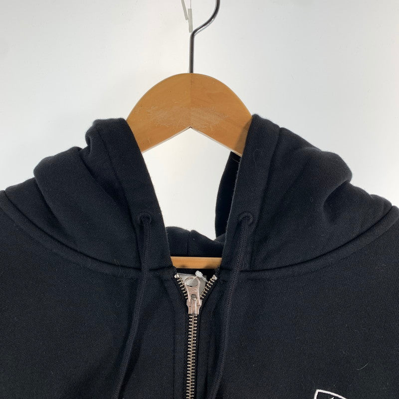 【中古品】【メンズ】 STUSSY × NIKE ステューシー ナイキ FJ9175-010 STONE WASHED FLEECE ZIP HOODIE ジップアップ フーディ パーカー トップス 古着 142-260622-mh-05-fuzh サイズ：L カラー：ブラック 万代Net店
