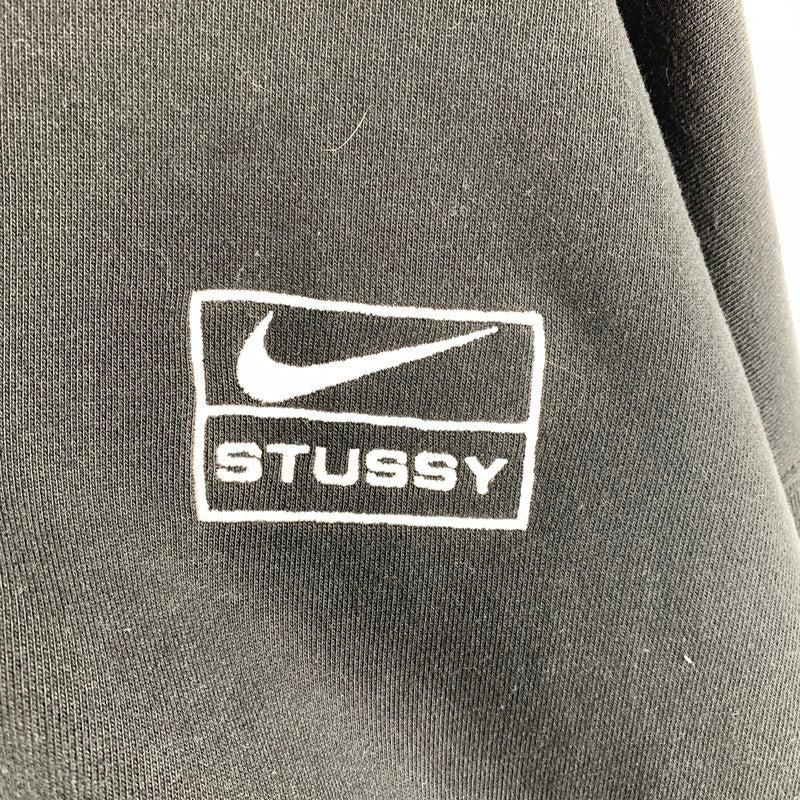 【中古品】【メンズ】 STUSSY × NIKE ステューシー ナイキ FJ9175-010 STONE WASHED FLEECE ZIP HOODIE ジップアップ フーディ パーカー トップス 古着 142-260622-mh-05-fuzh サイズ：L カラー：ブラック 万代Net店
