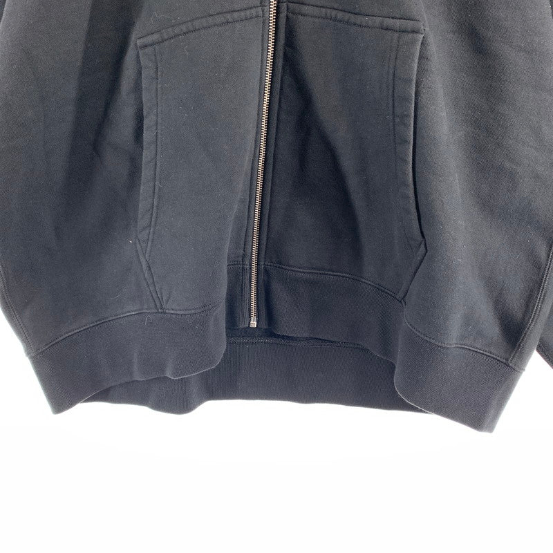 【中古品】【メンズ】 STUSSY × NIKE ステューシー ナイキ FJ9175-010 STONE WASHED FLEECE ZIP HOODIE ジップアップ フーディ パーカー トップス 古着 142-260622-mh-05-fuzh サイズ：L カラー：ブラック 万代Net店