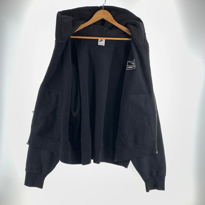【中古品】【メンズ】 STUSSY × NIKE ステューシー ナイキ FJ9175-010 STONE WASHED FLEECE ZIP HOODIE ジップアップ フーディ パーカー トップス 古着 142-260622-mh-05-fuzh サイズ：L カラー：ブラック 万代Net店