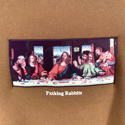 【中古品】【メンズ】 #FR2 エフアールツー EMBROIDERY THE LAST SUPPER HOODIE 最後の晩餐 刺繍 パーカー トップス 古着 142-260622-mh-03-fuzh サイズ：XL カラー：ブラウン 万代Net店