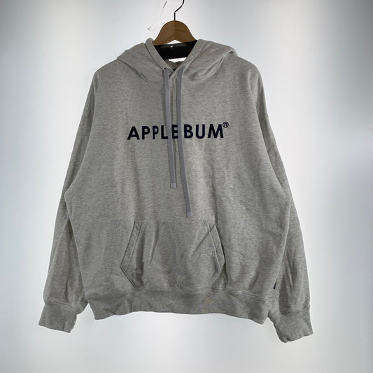 【中古品】【メンズ】 APPLEBUM アップルバム PARKA プルオーバー フロントロゴ パーカー トップス 古着 142-260622-mh-04-fuzh サイズ：XL カラー：グレー 万代Net店