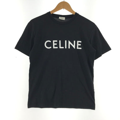 【中古品】【レディース】 CELINE セリーヌ 2X764671Q 38AW プリントルーズTシャツ カラーBLACK SIZE:XXS 170-260623-ky-06-fuzh 万代Net店