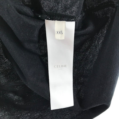 【中古品】【レディース】 CELINE セリーヌ 2X764671Q 38AW プリントルーズTシャツ カラーBLACK SIZE:XXS 170-260623-ky-06-fuzh 万代Net店