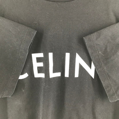 【中古品】【レディース】 CELINE セリーヌ 2X764671Q 38AW プリントルーズTシャツ カラーBLACK SIZE:XXS 170-260623-ky-06-fuzh 万代Net店