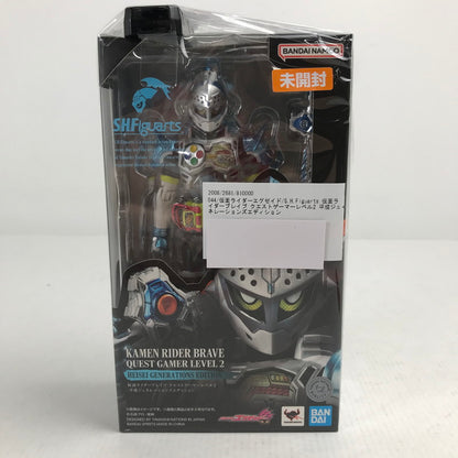 【中古美品】 未開封 仮面ライダーエグゼイド S.H.フィギュアーツ 仮面ライダーブレイブ クエストゲーマーレベル2 平成ジェネレーションズエディション フィギュア 044-260628-mh-28-fuzh 万代Net店