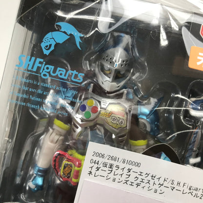 【中古美品】 未開封 仮面ライダーエグゼイド S.H.フィギュアーツ 仮面ライダーブレイブ クエストゲーマーレベル2 平成ジェネレーションズエディション フィギュア 044-260628-mh-28-fuzh 万代Net店