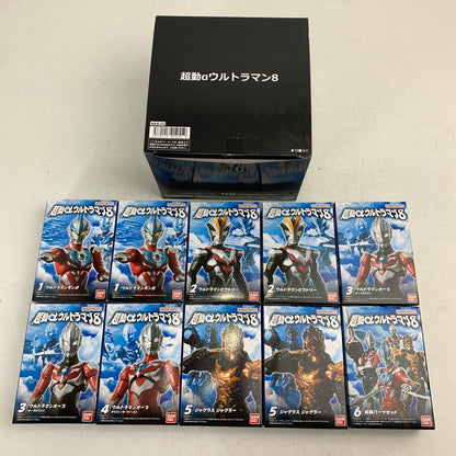 【中古美品】 BANDAI バンダイ 超動αウルトラマン8 10BOXセット 食玩 フィギュア 044-080609-ky-13-fuz 万代Net店