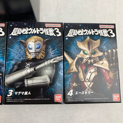 【中古美品】 BANDAI バンダイ 超動αウルトラ怪獣3 全4種セット 食玩 フィギュア テンペラー星人 マグマ星人 他 044-080609-ky-06-fuz 万代Net店