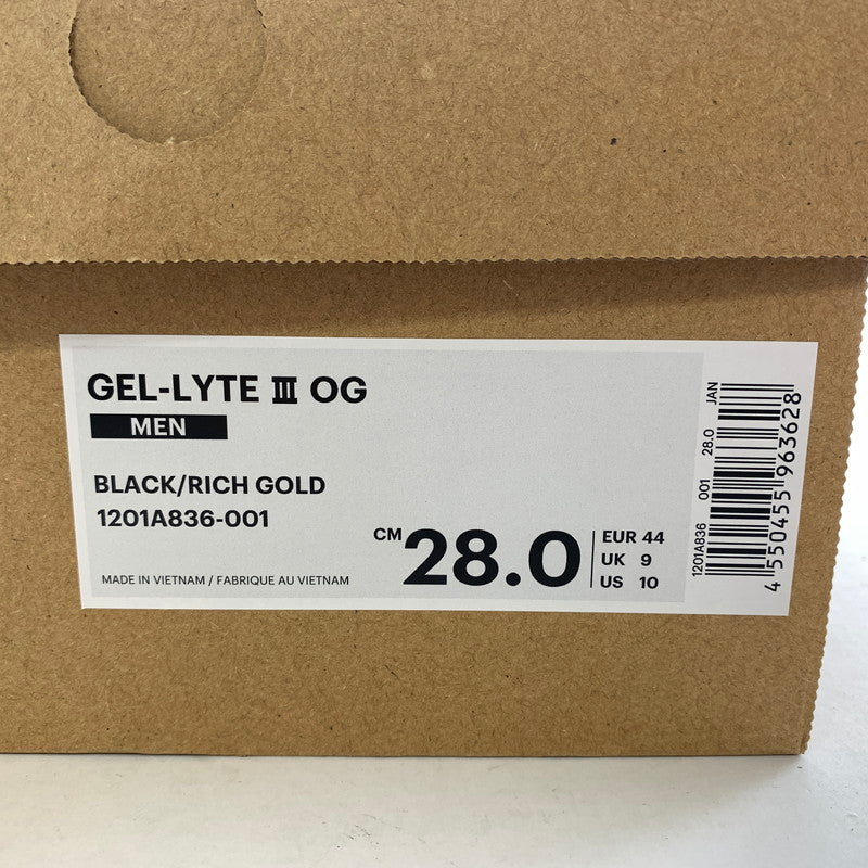 【中古品】【メンズ】 ASICS×寺門ジモン アシックス 1201A836-001 GEL-LYTE III OG "JIMON" BLACK SIZE:28.0cm SHOP袋.箱付属 スニーカー 靴 ※汚れ・ほつれあり 162-260717-io-07-fuzh 万代Net店