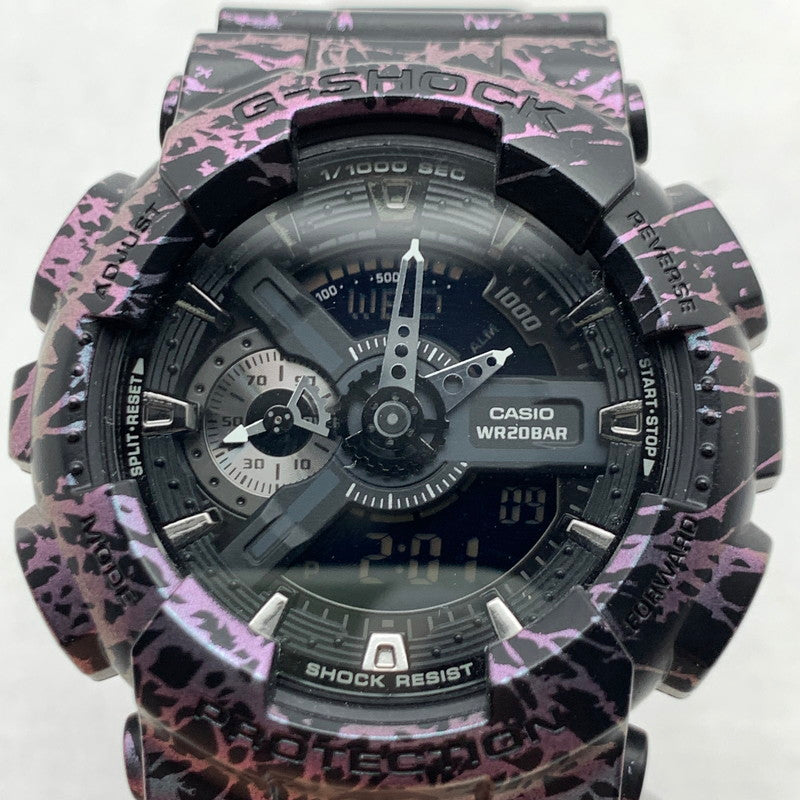 【中古品】【メンズ】 G-SHOCK ジーショック GA-110PM BLACK NEON 本体のみ 腕時計 196-260715-io-11-fuzh 万代Net店