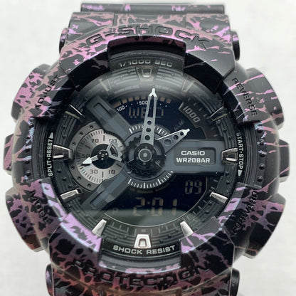 【中古品】【メンズ】 G-SHOCK ジーショック GA-110PM BLACK NEON 本体のみ 腕時計 196-260715-io-11-fuzh 万代Net店